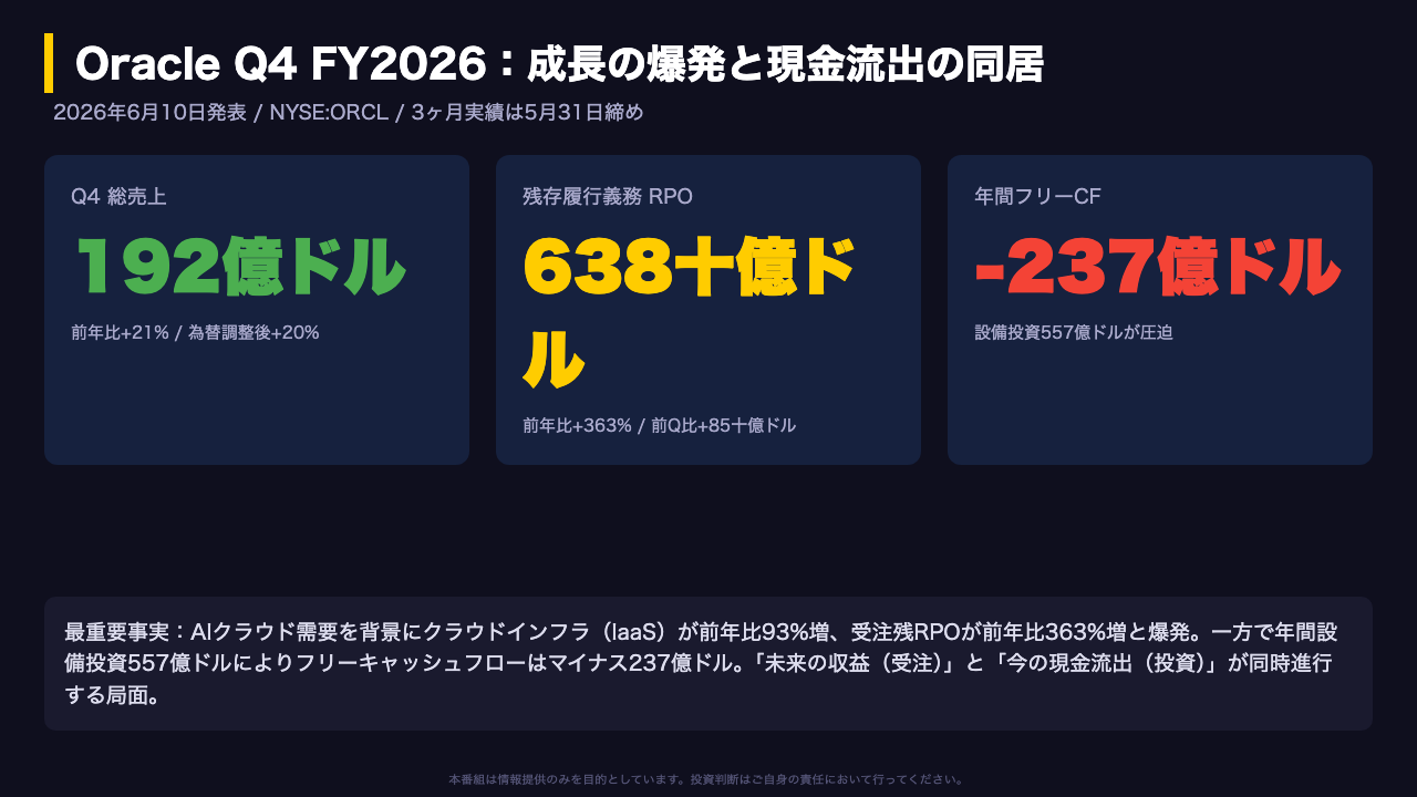 サマリー：記録的成長と先行投資の綱引き