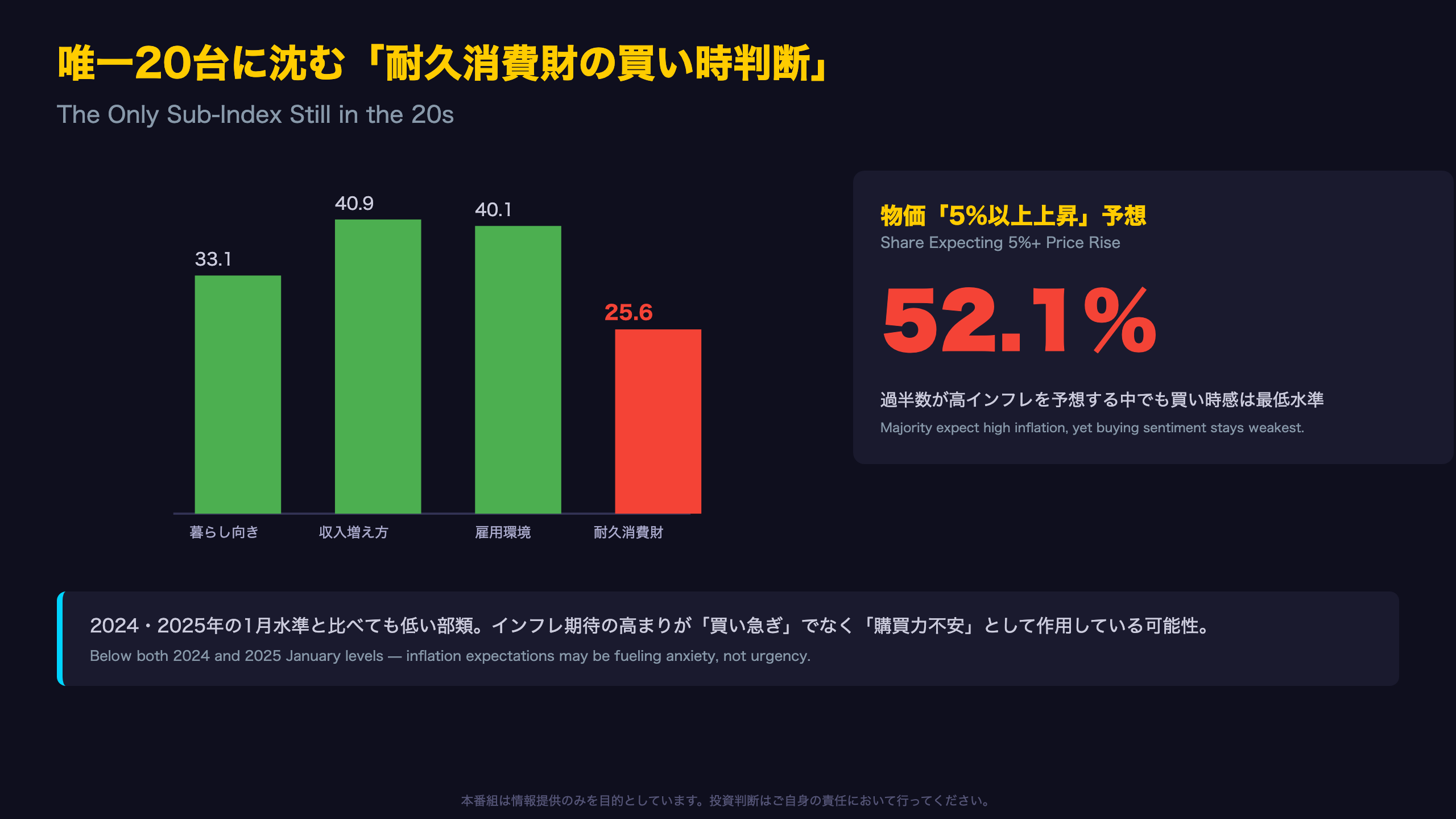 耐久消費財買い時判断の特異点