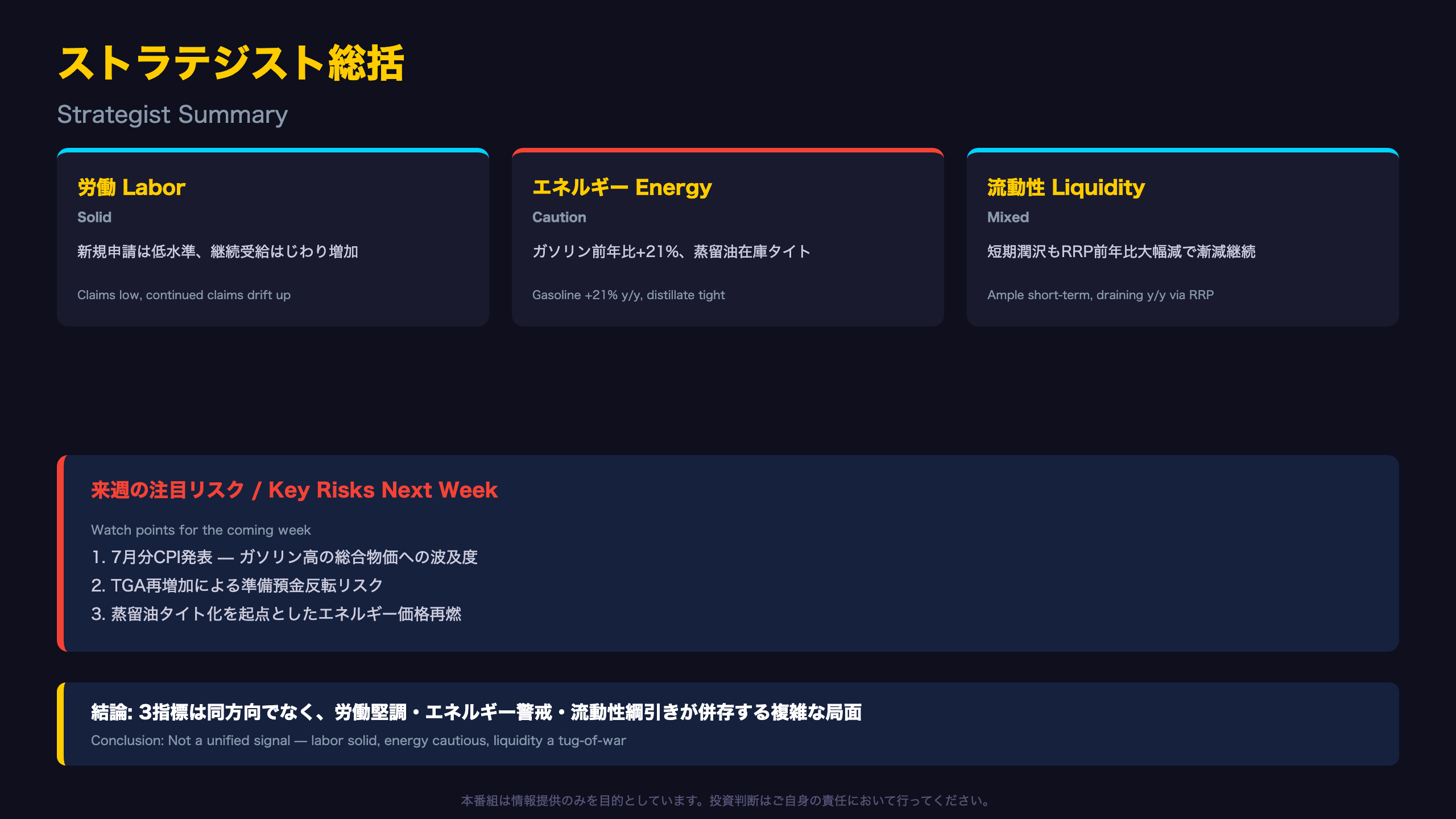 ストラテジスト総括