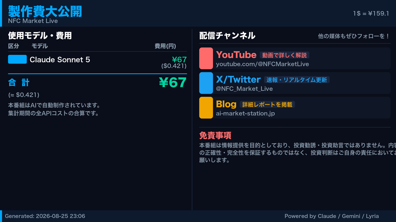 製作費大公開