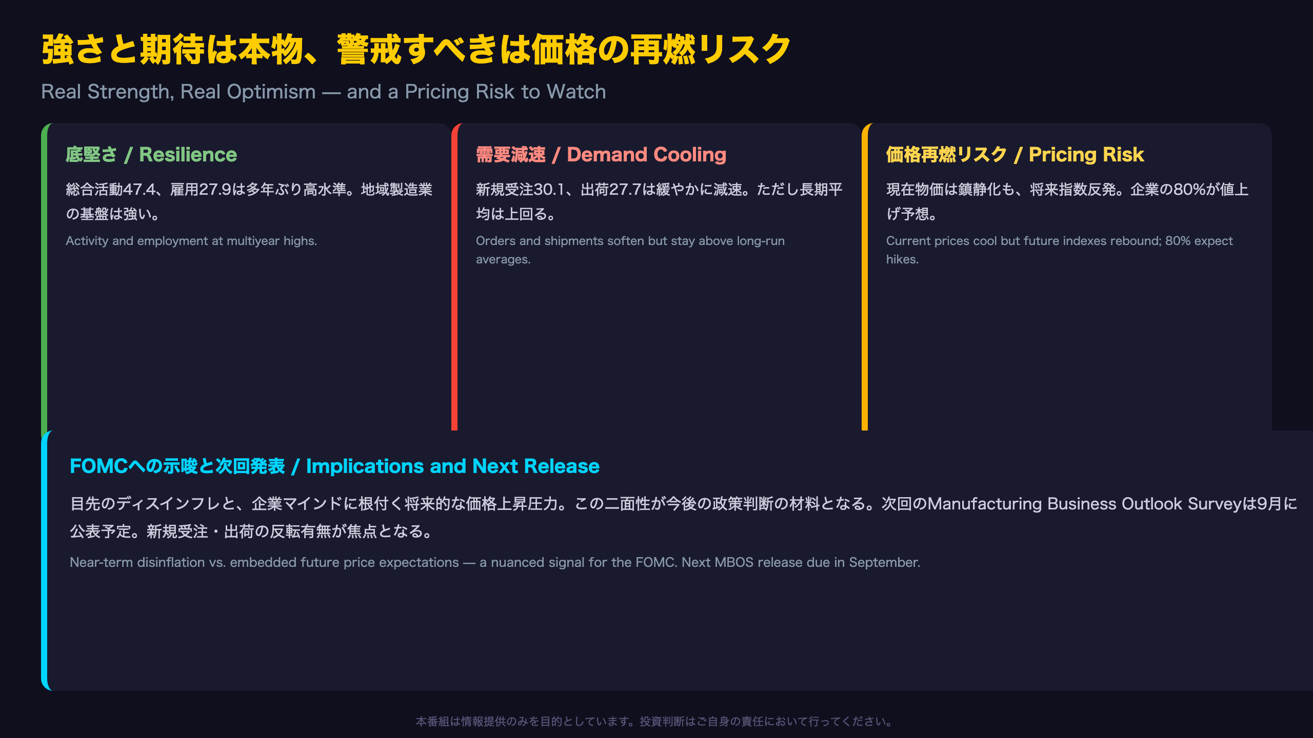 強さと期待は本物、警戒すべきは価格の再燃リスク