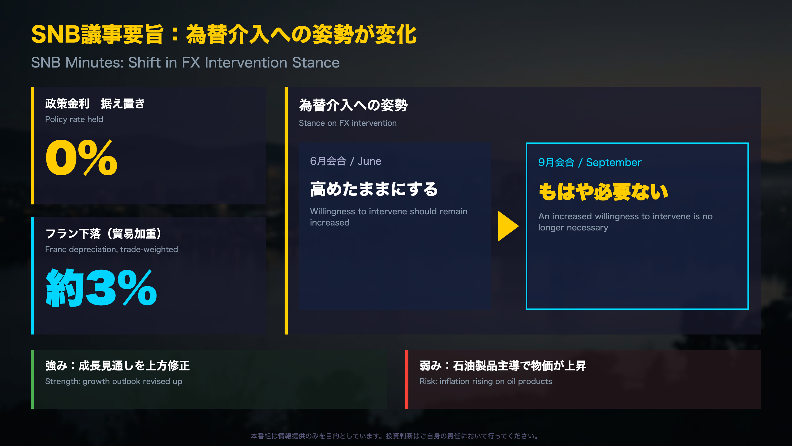 サマリー:介入姿勢の変化と強弱混在